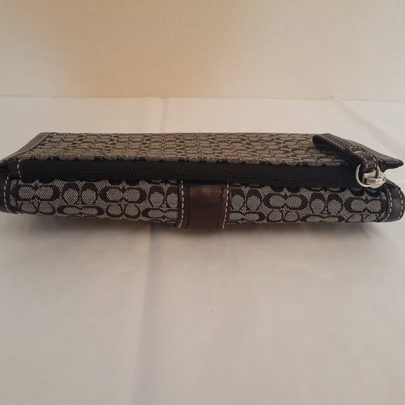 Coach Monogram Trifold Wallet - Picture 7 of 15
